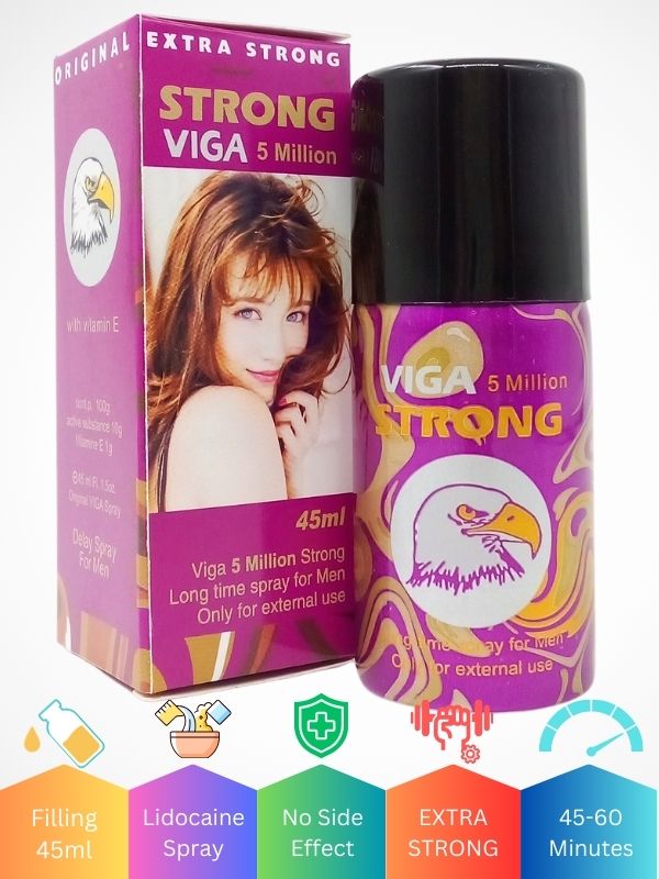 Viga 5 Million Delay Spray For Men – Extra Strong with Vitamin E